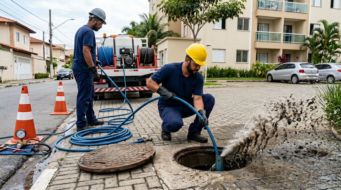 Desobstrução com Alta Pressão em Porto Alegre‑RS
